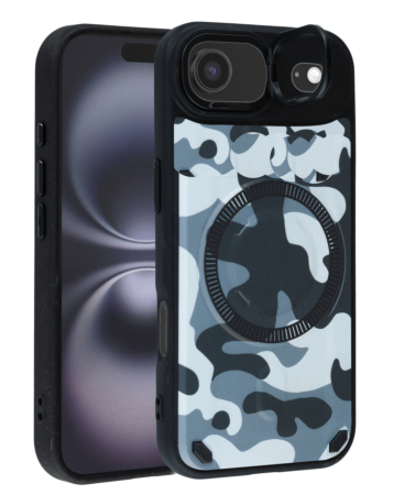 Camo Design Thin Magnetic Case with Camera Stand Kickstand - Style 4 for iPhone Air (Only Ground Shipping)