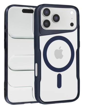 Glossy & Transparent Magnetic Case - DARK BLUE for iPhone 17 Pro (Only Ground Shipping)