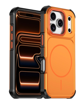 Rugger Magnetic Armor Case (ORANGE) for iPhone 17 Pro Max (Only Ground Shipping)