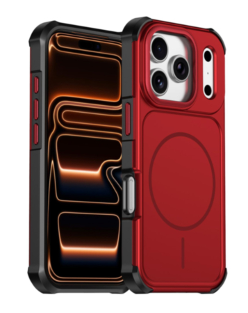 Rugger Magnetic Armor Case (RED) for iPhone 17 Pro Max (Only Ground Shipping)