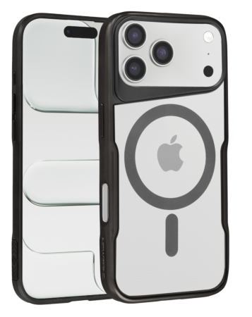 Glossy & Transparent Magnetic Case - BLACK for iPhone 17 Pro Max (Only Ground Shipping)