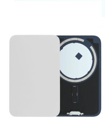 Back Glass with Frame and MagSafe Magnet for iPhone 17 Pro Max (NO LOGO) (SILVER)