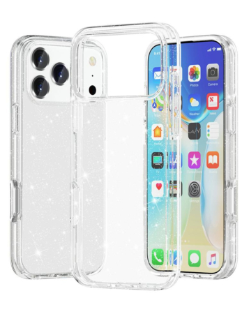Ultra Glossy Protector Case - GLITTER CLEAR for iPhone 17 Pro (Only Ground Shipping)