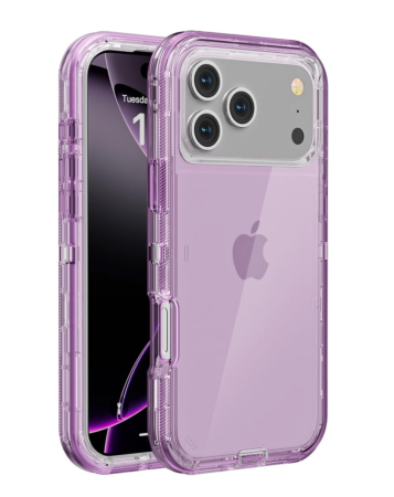 Transparent Shockproof Case - PINK for iPhone 17 Pro Max (Only Ground Shipping)