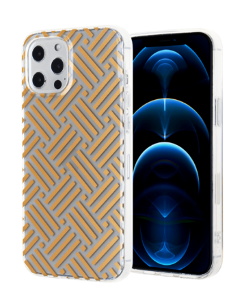 Dual Layer Gold Design Printed Case - 5 for iPhone 12 Pro Max (Only Ground Shipping)