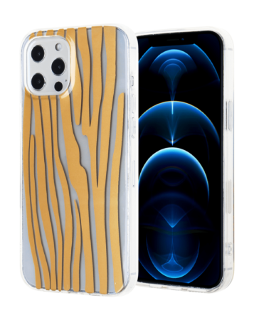 Dual Layer Gold Design Printed Case - 1 for iPhone 12 Pro Max (Only Ground Shipping)