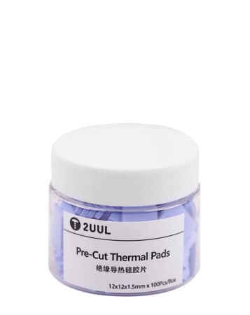 2UUL SC02 Pre-Cut Thermal Silicone Pads 12x12x1.5mm (100Pcs)