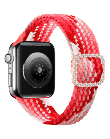 iWatch (38/40/41mm) Nylon Colorful Sport Band with Stone Clip - 6 (Only Ground Shipping)