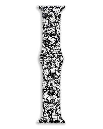 iWatch (38/40/41mm) Printing Desing Silicone Band - E25 (Only Ground Shipping)