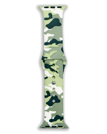 iWatch (38/40/41mm) Printing Desing Silicone Band - E28 (Only Ground Shipping)