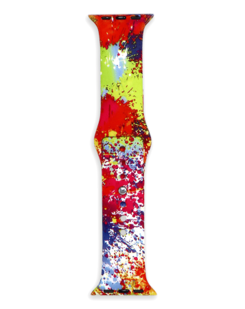 iWatch (38/40/41mm) Printing Desing Silicone Band - E40 (Only Ground Shipping)