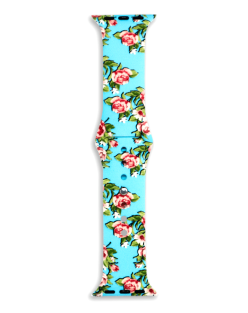 iWatch (38/40/41mm) Printing Desing Silicone Band - E5 (Only Ground Shipping)