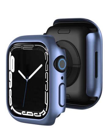 iWatch 41mm Hard PC Bumper Case with Tempered Glass - NAVY BLUE (Only Ground Shipping)