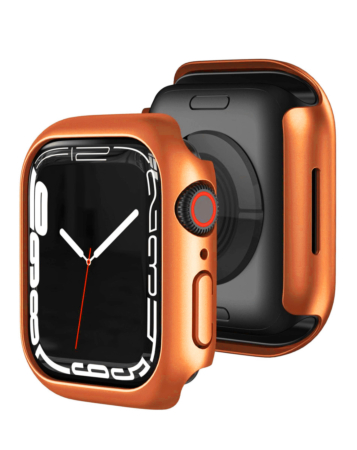 iWatch 41mm Hard PC Bumper Case with Tempered Glass -ORANGE(Only Ground Shipping)