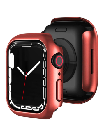 iWatch 41mm Hard PC Bumper Case with Tempered Glass -RED (Only Ground Shipping)