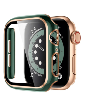 Shinny Hard PC Bumper Case (DARK GREEN & ROSE GOLD) for iWatch 42mm (Only Ground Shipping)