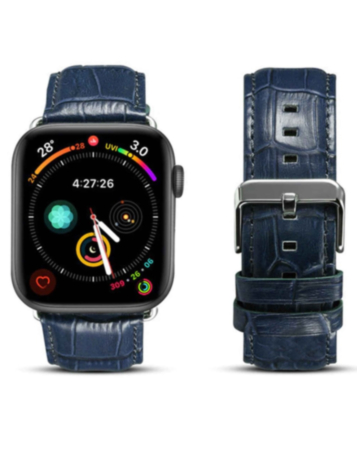 iWatch (42/44/45/49mm) PU Leather Case - BLUE (Only Ground Shipping)