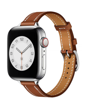 iWatch (42/44/45/49mm) Genuine Leather Band - BROWN (Only Ground Shipping)