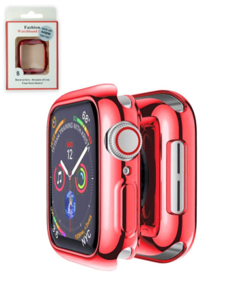 iWatch 44mm Full Covered Soft TPU Case - RED (Only Ground Shipping)