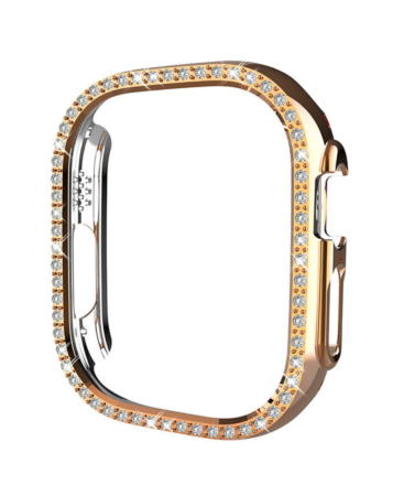 iWatch 49mm Stone PC Bumper Case - GOLD  (Only Ground Shipping)