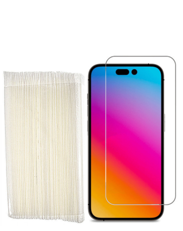 Clear Tempered Glass for iPhone 14 Pro Max (2.5D / Pack of 50) (Premium)