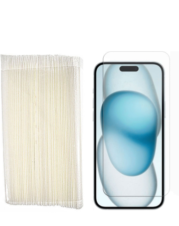 Clear Tempered Glass for iPhone 16 (2.5D / 50 Pcs in Bulk)