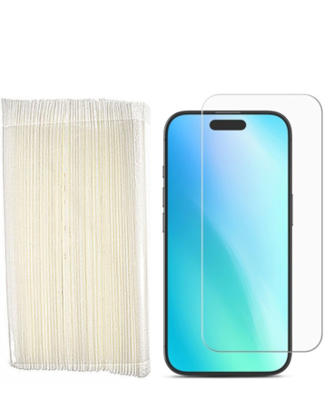 Clear Tempered Glass for iPhone 16 Pro / 17 / 17 Pro (2.5D / 50 Pcs in Bulk)