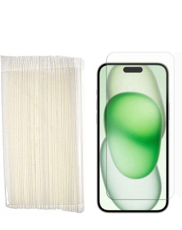 Clear Tempered Glass for iPhone 16 Plus (2.5D / 50 Pcs in Bulk)