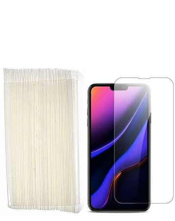 Clear Tempered Glass for iPhone 13 / 13 Pro / 14 / 16e / 17e (2.5D / Pack of 50)