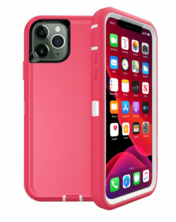 Heavy Duty Case - PINK & WHITE for iPhone 11 Pro (Only Ground Shipping)