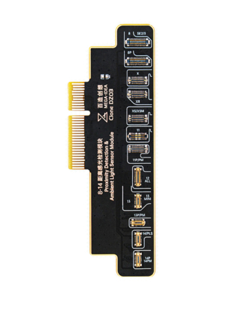 Purchase the QianLi Mega-Idea DZ03 proximity sensor & ambient light sensor repair board for iPhone 8 to 14 Pro Max — not returnable.