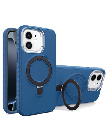 Support Heavy Duty Case with Wireless Charging Kickstand - ROYAL BLUE for iPhone 11 (Only Ground Shipping)
