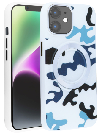 Camouflage Design Wireless Charging Case - WHITE for iPhone 11 (Only Ground Shipping)