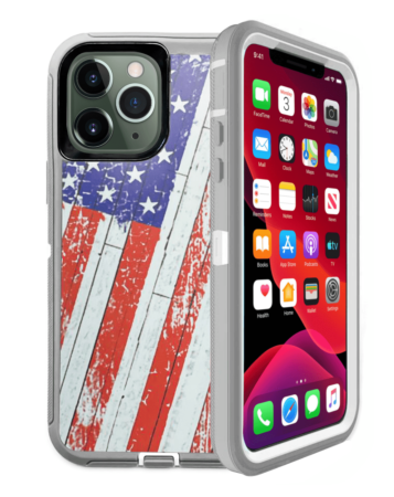 Heavy Duty Case for iPhone 11 Pro Max (US FLAG) (Only Ground Shipping)