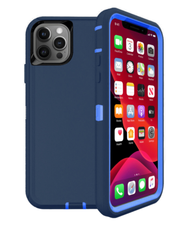 Heavy Duty Case for iPhone 12 Pro Max (DARK BLUE) (Only Ground Shipping)