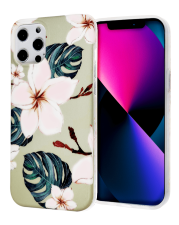 Flower Design TPU Case - Style 1 for iPhone 12 Pro Max (Only Ground Shipping)