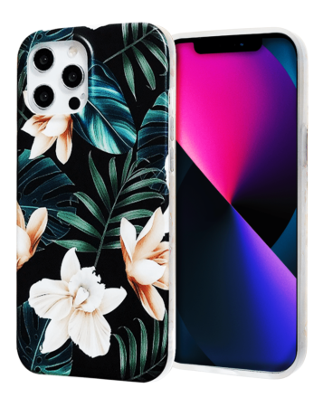 Flower Design TPU Case - Style 4 for iPhone 12 Pro Max (Only Ground Shipping)