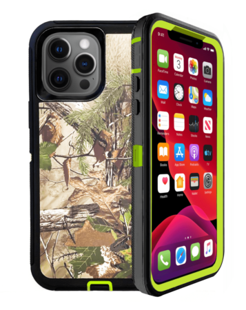 Heavy Duty Case for iPhone 12 Pro Max (CAMO GREEN) (Only Ground Shipping)