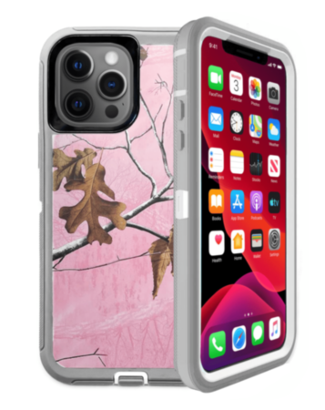 Heavy Duty Case for iPhone 12 Pro Max (CAMO PINK) (Only Ground Shipping)