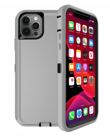 Heavy Duty Case for iPhone 12 Pro Max (DARK GRAY & BLACK) (Only Ground Shipping)