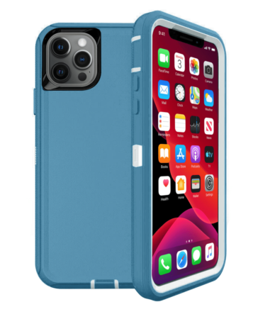 Heavy Duty Case for iPhone 12 Pro Max (TEAL) (Only Ground Shipping)