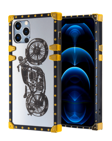 Square Case with Mirror Design - Style 1 for iPhone 12 Pro Max (Only Ground Shipping)