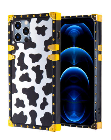 Square Case with Mirror Design - Style 6 for iPhone 12 Pro Max (Only Ground Shipping)