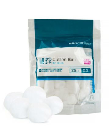 Absorbent Cotton Ball for Cleaning (25g) (Not Returnable)