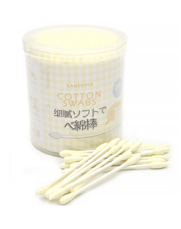 Cosmetic Cotton Swab Double Head Ended Clean Cotton Buds (Pack of 200)