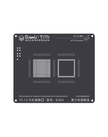 QianLi 3D Black Stencil CPU for iPhone 6S / 6SP (A9) (Not Returnable)