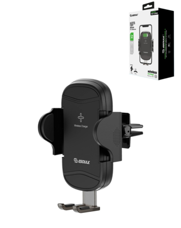 Esoulk EH39 Wireless Charging Air Vent Car Holder (BLACK) (15W) (Only Ground Shipping)