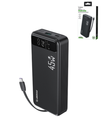 Esoulk Built-in Fast Charging Power Bank (20000 mAh / 45W) (BLACK) (Only Ground Shipping)