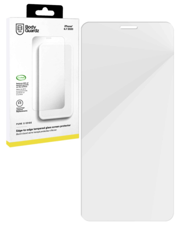 Order the BodyGuardz Edge to Edge Tempered Glass for iPhone 12 Pro Max CLEAR.






