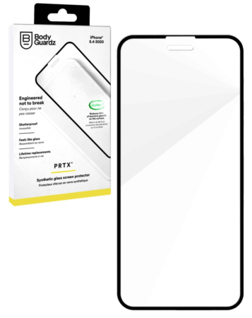 BodyGuardzSynthetic Tempered Glass for iPhone 12 Mini (BLACK) (PRTX)